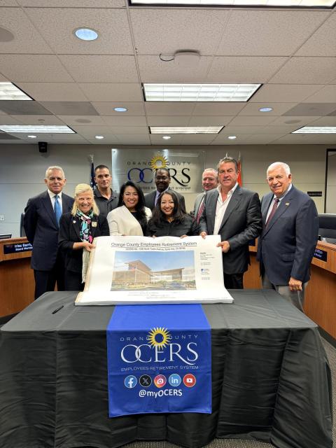 OCERS Board of Trustees sign final construction agreement