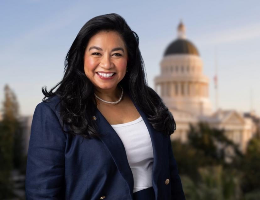 Ms. Adele Lopez Tagaloa with Sacramento in the background