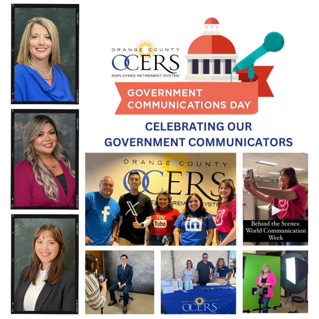 Collage of OCERS communications personnel